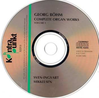 CD Georg Böhm: Complete Organ Works Volume 1
