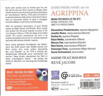3CD/DVD/Caja Georg Friedrich Händel: Agrippina