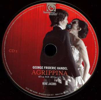 3CD/DVD/Caja Georg Friedrich Händel: Agrippina