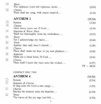 4CD/Caja Georg Friedrich Händel: Chandos Anthems (Complete)