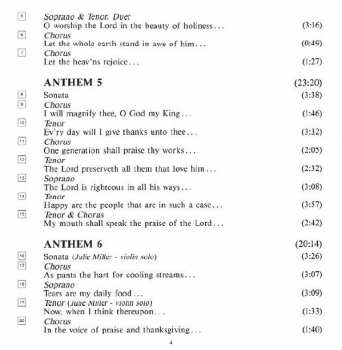 4CD/Caja Georg Friedrich Händel: Chandos Anthems (Complete)