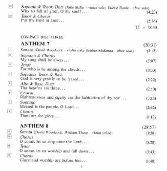 4CD/Caja Georg Friedrich Händel: Chandos Anthems (Complete)