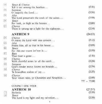 4CD/Caja Georg Friedrich Händel: Chandos Anthems (Complete)