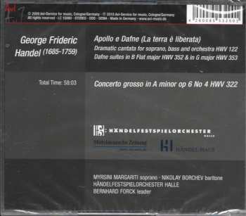 CD Georg Friedrich Händel: Apollo e Dafne, Dafne Suites, Concerto Grosso