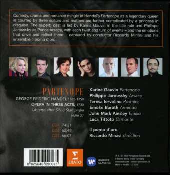 3CD/Caja Georg Friedrich Händel: Partenope