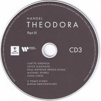 3CD/Caja Georg Friedrich Händel: Theodora