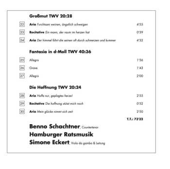 CD Georg Philipp Telemann: Moralische Cantaten