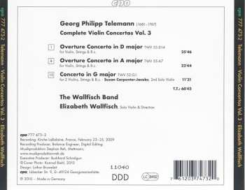 CD Georg Philipp Telemann: Complete Violin Concertos Vol. 3