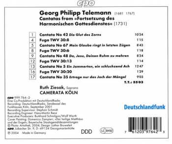 CD Georg Philipp Telemann: Fortsetzung Des Harmonischen Gottesdienstes