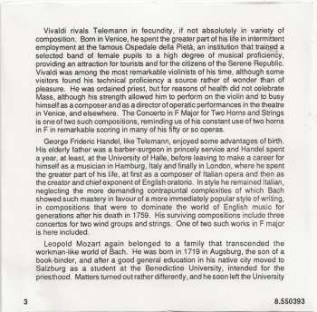 CD Antonio Vivaldi: Horn Concerti