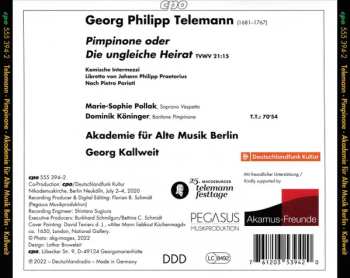 CD Georg Philipp Telemann: Pimpinone