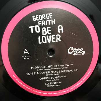 LP George Faith: To Be A Lover