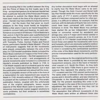 CD Georg Friedrich Händel: Water Music