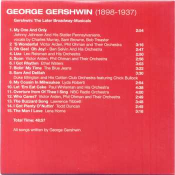 10CD/Caja George Gershwin: 1898-1937