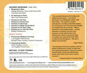 CD George Gershwin: Rhapsody In Blue (The 1925 Piano Roll) / An American In Paris / Broadway Overtures