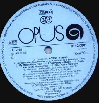 LP George Gershwin: Porgy And Bess - In Concert