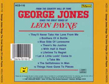 CD George Jones: Sings The Great Songs Of Leon Payne