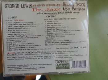 2CD George Lewis And His Orchestra: Dr. Jazz/Blues From The Bayou/The Jazz Man Sessions
