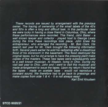 2CD George Lewis' Ragtime Band: Jass At The Ohio Union 1954