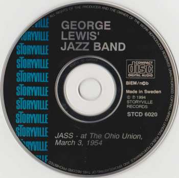 2CD George Lewis' Ragtime Band: Jass At The Ohio Union 1954