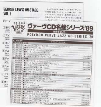 CD George Lewis: On Stage - Concert Vol. 1