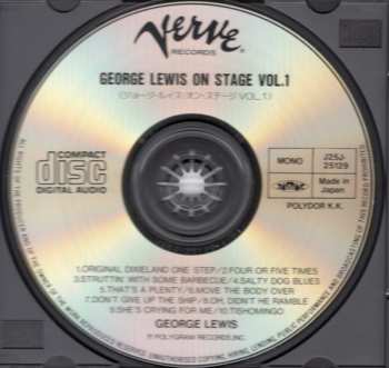 CD George Lewis: On Stage - Concert Vol. 1