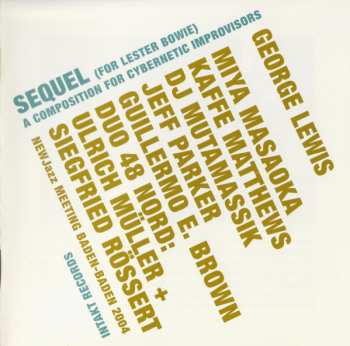 Album George Lewis: Sequel (For Lester Bowie)