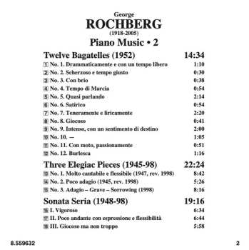 CD George Rochberg: Piano Music 2