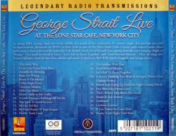 CD George Strait: Live At The Lone Star Cafe, New York City