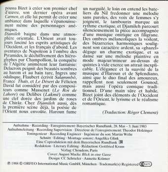 CD Georges Bizet: Djamileh