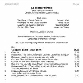 2CD Georges Bizet: Le Docteur Miracle