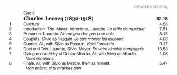 2CD Georges Bizet: Le Docteur Miracle