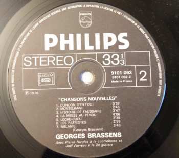 LP Georges Brassens: Nouvelles Chansons