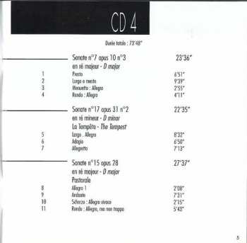 10CD/Caja Ludwig van Beethoven: Integrale Des Sonates Pour Piano & Variations Diabelli = Complete Piano Sonatas & Diabelli Variations