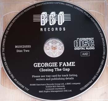 2CD Georgie Fame: Right Now! / That's What Friends Are For / Closing The Gap