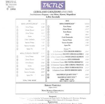 2CD Alberto Turco: Intabulatura D'Organo - Cioè Misse, Hymni, Magnificat - Libro Secondo