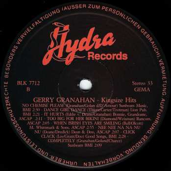 LP Gerry Granahan: Kingsize Hits