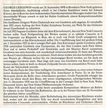 CD Maurice Ravel: Ein Amerikaner In Paris, Klavierkonzert In F - Bolero / An American In Paris, Piano Concerto In F - Bolero