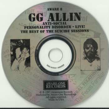 CD GG Allin: Anti-Social Personality Disorder - Live! (The Best Of The Suicide Sessions)