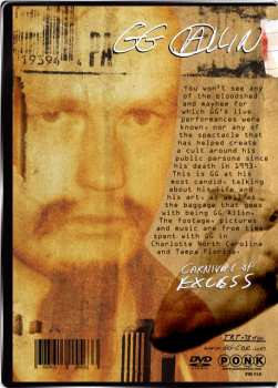DVD GG Allin: Carnival Of Excess DVD