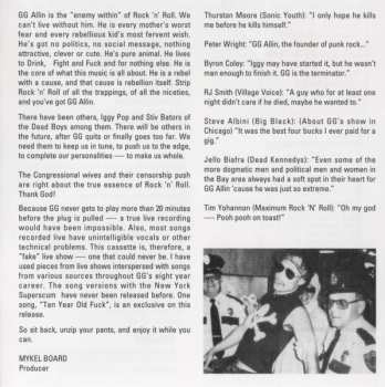 CD GG Allin: Hated In The Nation