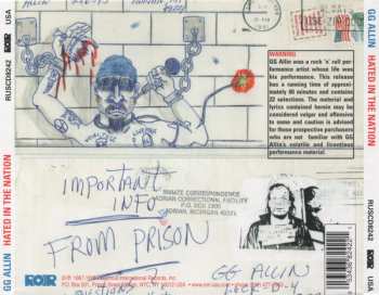 CD GG Allin: Hated In The Nation