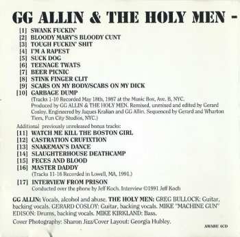 CD GG Allin & The Holy Men: You Give Love A Bad Name
