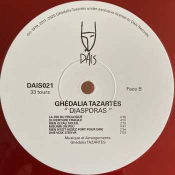 LP Ghédalia Tazartès: Diasporas LTD | CLR