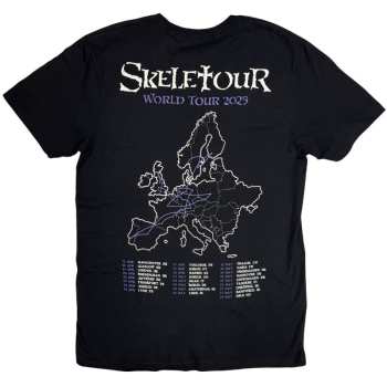 Mercancía Ghost: Ghost Unisex T-shirt: Skeleta Album Cover '25 Tour Dates (black) (back Print) (small) S