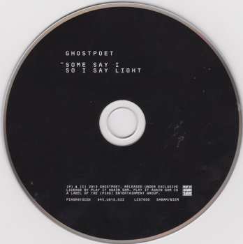 CD Ghostpoet: Some Say I So I Say Light  LTD | DIGI
