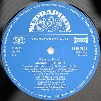 3LP/Caja Giacomo Puccini: Madame Butterfly