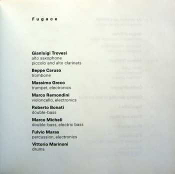 CD Gianluigi Trovesi Octet: Fugace