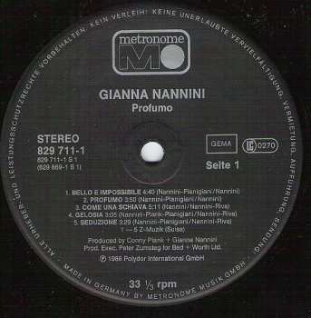 LP Gianna Nannini: Profumo
