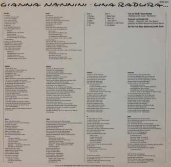 LP Gianna Nannini: Una Radura ...